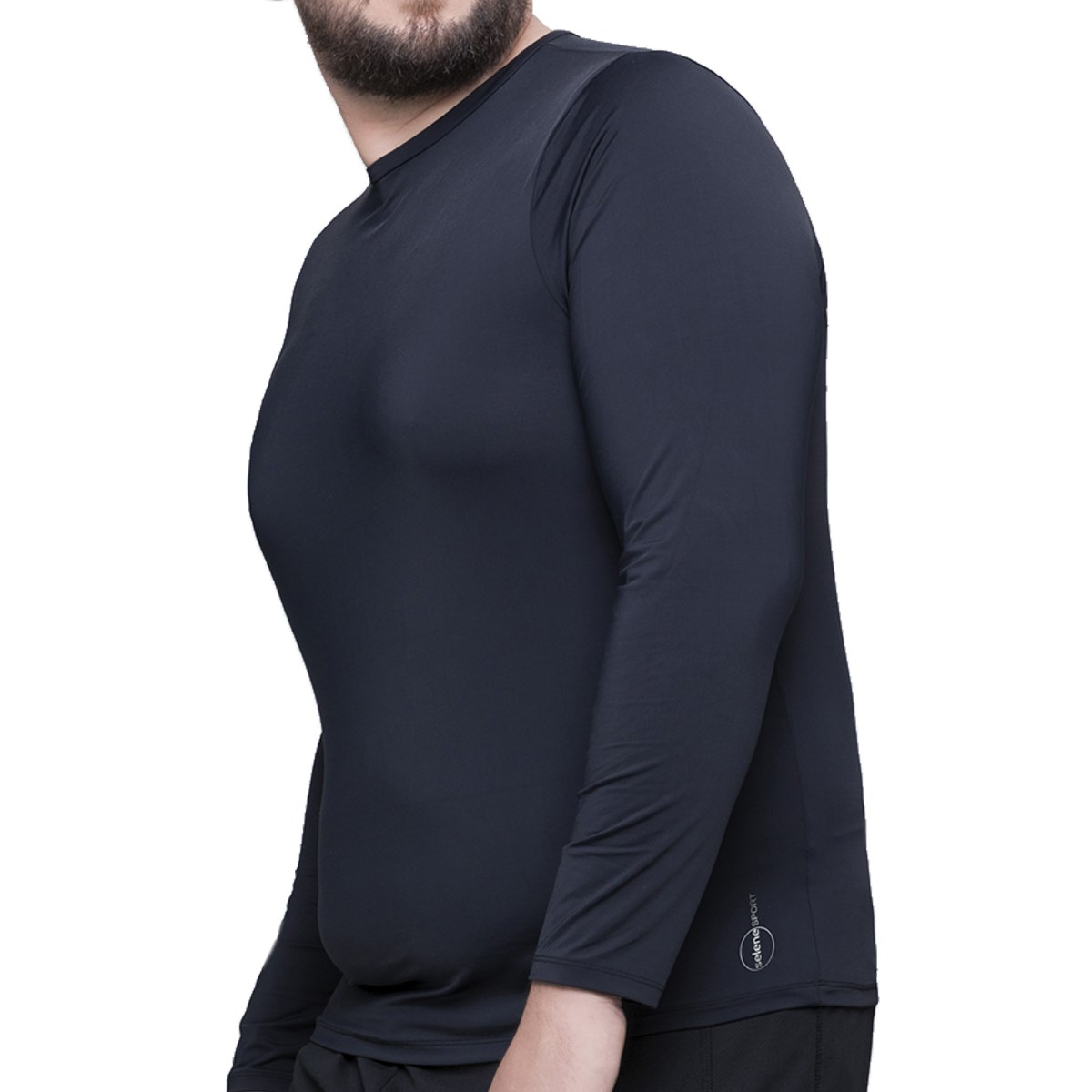 camisa proteção uv plus size masculina